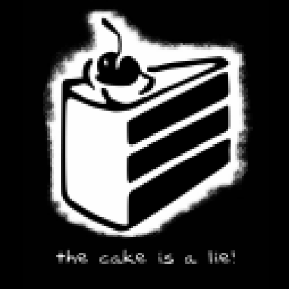 this cake is a lie!!!!